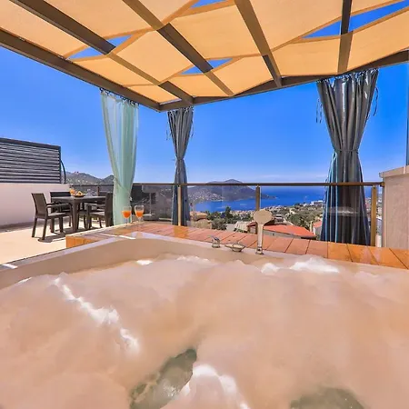 Villa Outstanding With Private Pool, Jacuzzi And Sea View In Kalkan, *